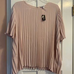 NWOT! Express Pink Crinkle Blouse